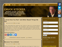 Tablet Screenshot of chuckstecker.com